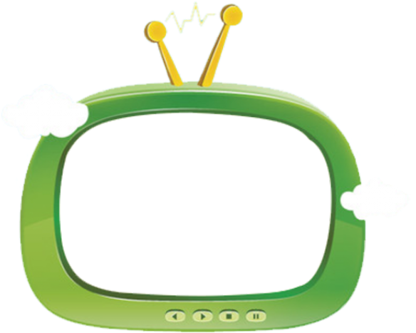 Television Clipart Tv Frame - Cartoon Tv Frame Png (640x480)