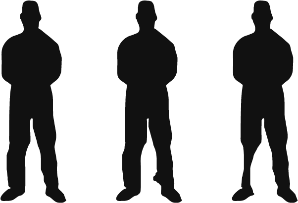 Meet With Seven Clients Coming For Pretrial Conference - Silhouette (608x417)