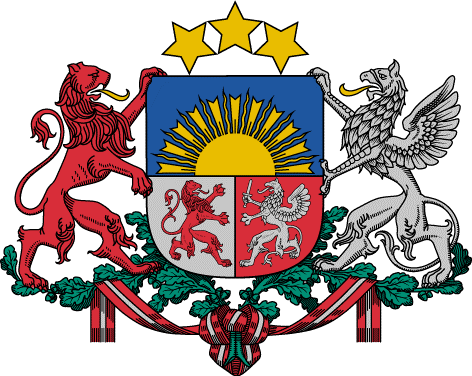 The Prosecutor General's Office Of The Republic Of - Latvia Coat Of Arms (472x376)