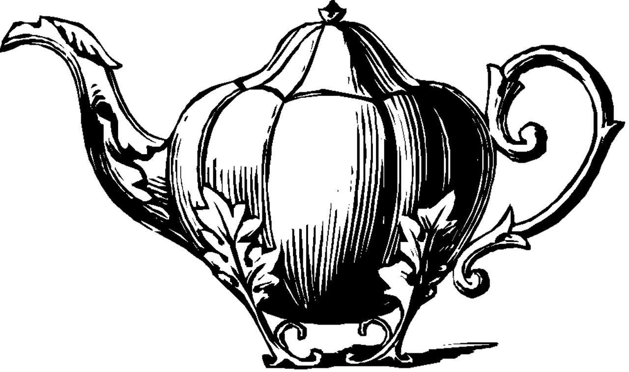 Teapot Tea Server Earl Grey - Vintage Tea Pot Png (1280x758)
