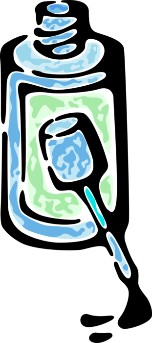 Vector Illustration Of Opaque Correction Fluid Or White-out - Vector Illustration Of Opaque Correction Fluid Or White-out (311x700)