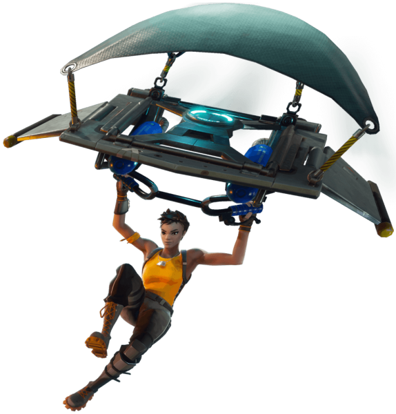 Fortnite Battle Royale Render Dance Silhouette Clip - Fortnite Character Flying Png (574x600)