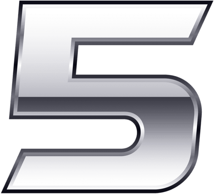 Download Silver Number Five Clipart Png Photo - Download Silver Number Five Clipart Png Photo (850x770)