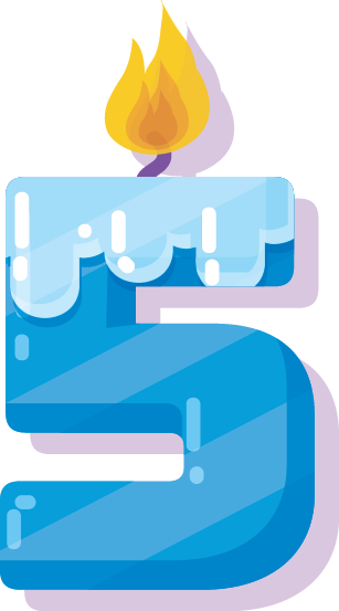 Number Five Candle - Number Five Candle (307x553)