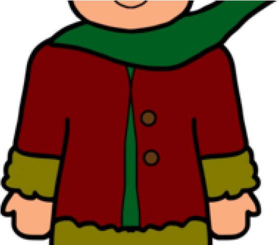 Dress Shirt Clipart Child - Wearing Winter Clothes Clipart (640x480)