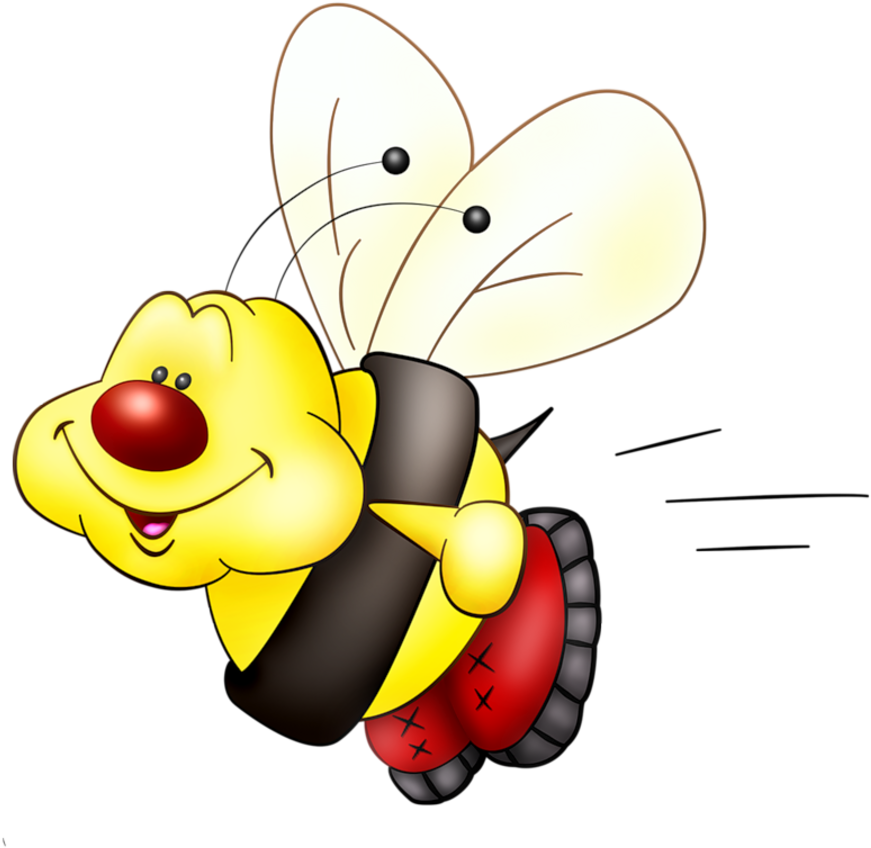 Honey Bee Cartoon, Cartoon Bee, Bee Clipart - Cowco Y Sus Amigos (900x900)