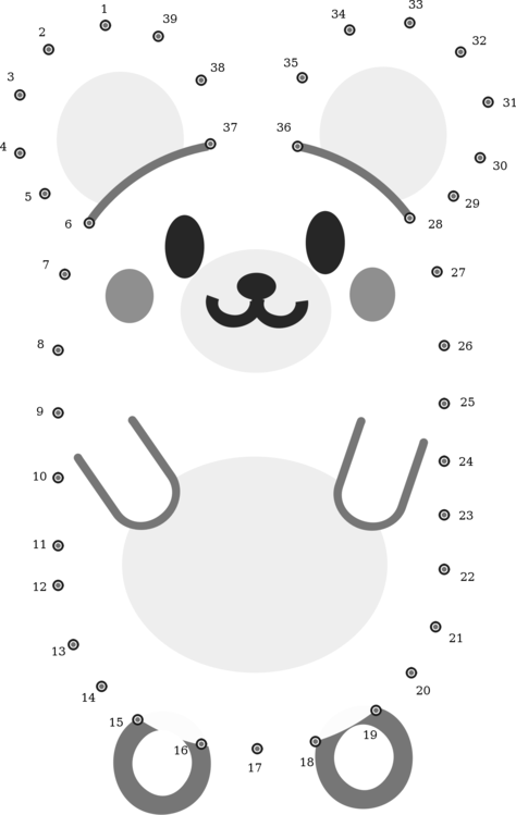 Connect The Dots Drawing Coloring Book Line Art - Connect The Dots Clipart (474x749)