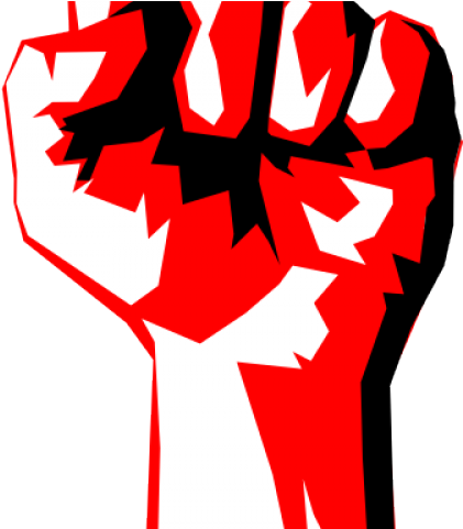 Fist Clipart Blue - Communist Clipart (640x480)