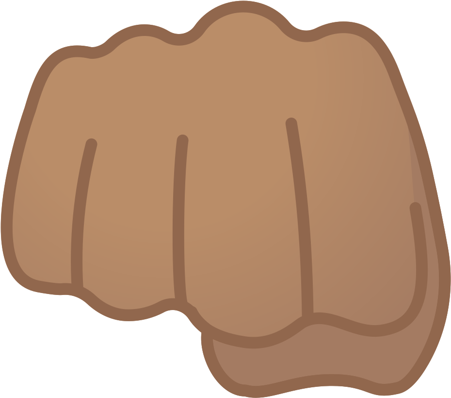 Download Svg Download Png - Black Fist Bump Emoji (1024x1024)