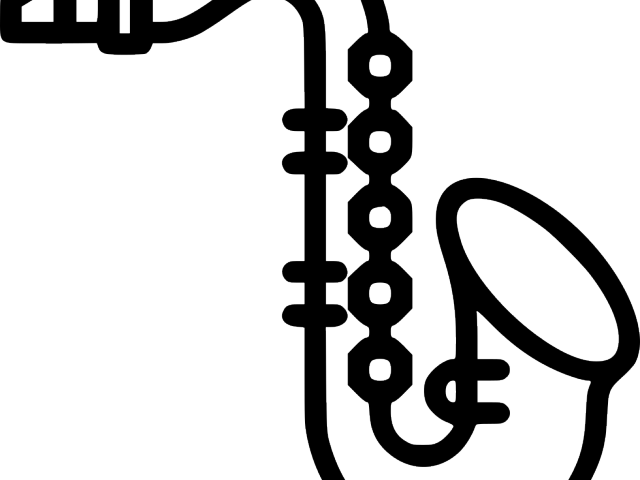 Saxophone Clipart Svg - Music Jazz Icon Png (640x480)