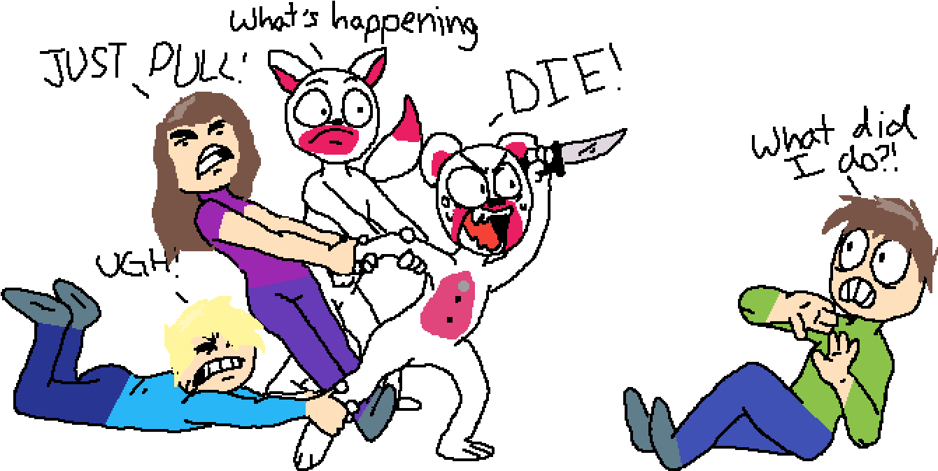 Freddy Has Gone Crazy - Cartoon (1400x1000)