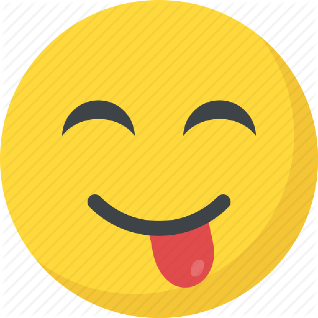Crazy Face Smiley Smiley 1 Vectors Market Clip Art - Naughty Smiley (1024x1024)