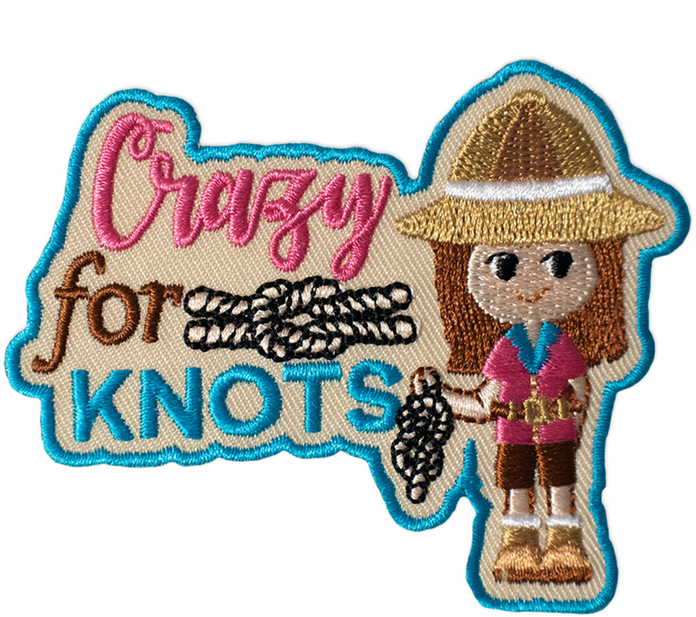 Crazy For Knots Patch - Cartoon (1024x1024)