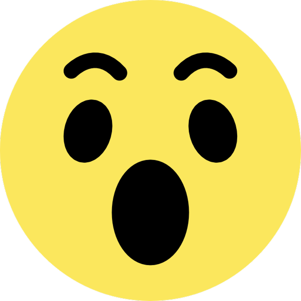 Facebook Button Emojisticker Emo Transparent Background - Wow Emoji Facebook Png (1024x1024)