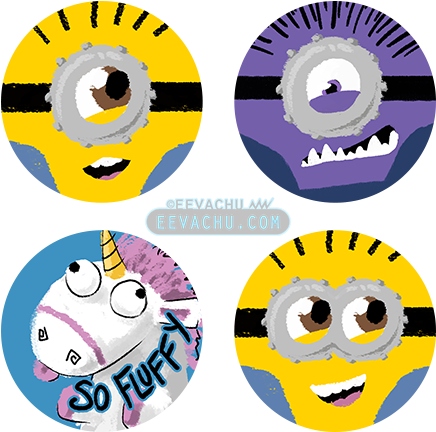 Horrible Facebook Meme Creatures Buttons - Circle (487x487)