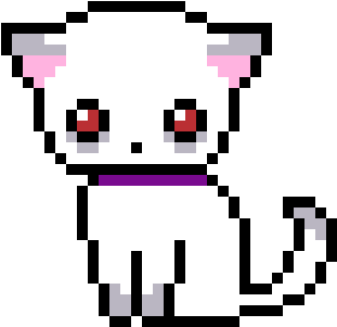 Scary Cat By - Pixel Art Cat Halloween (560x440)