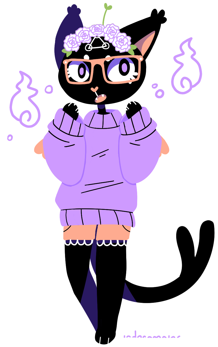 Spooky Cat By Indesomniac Spooky Cat By Indesomniac - Cartoon (929x1400)