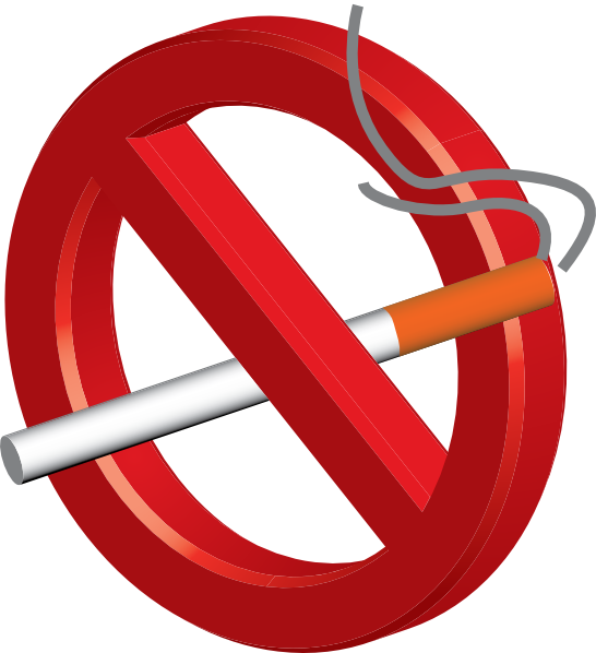 This Free Clip Arts Design Of No Smoking 3d Icon - This Free Clip Arts Design Of No Smoking 3d Icon (546x598)