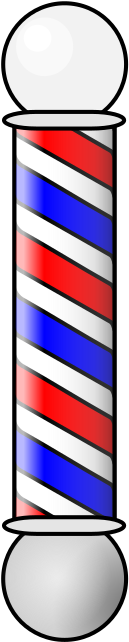 Barber Shop Pole Clipart - Barber Shop Pole Clipart (267x800)