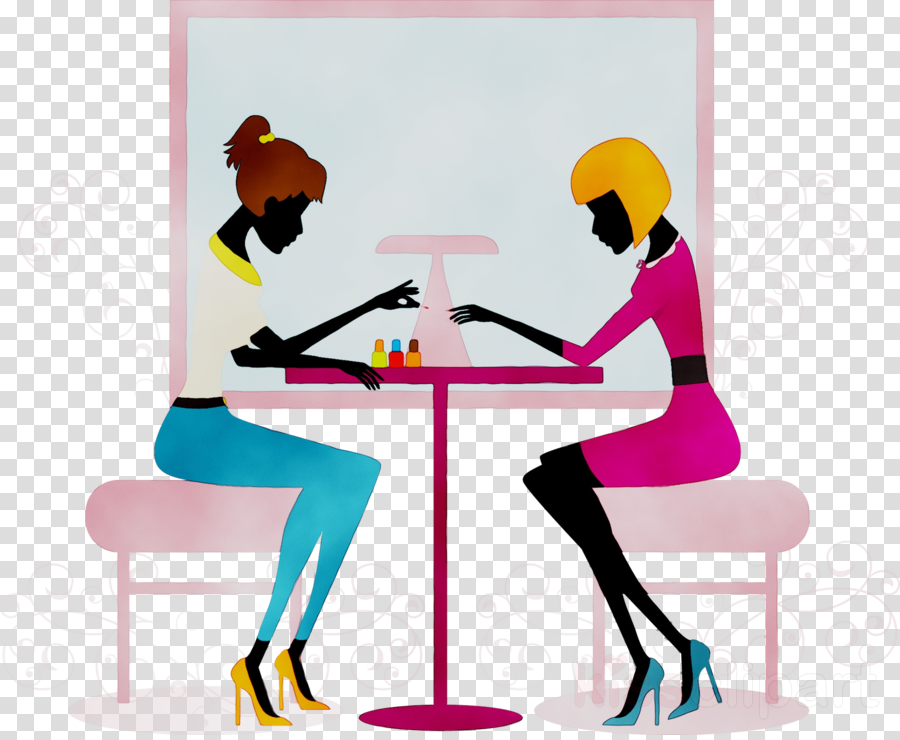 Sitting Clipart Beauty Parlour Manicure Barber - Sitting Clipart Beauty Parlour Manicure Barber (900x740)