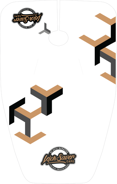 White Barber Cape By Kicksavercape Salon Barbershop - White Barber Cape By Kicksavercape Salon Barbershop (384x600)