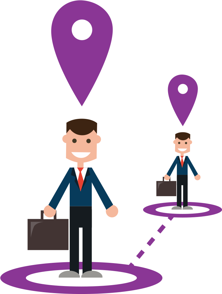 Findmobi Make Your Mobile A Tracking Device Ⓒ - Employee Tracking Illustration (1000x1000)