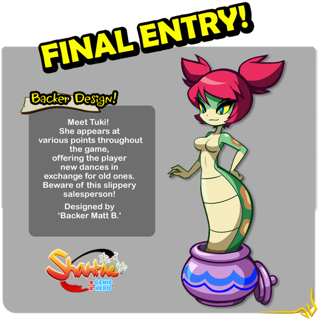 Matt Bozon - Shantae Half Genie Hero Snake (639x636)