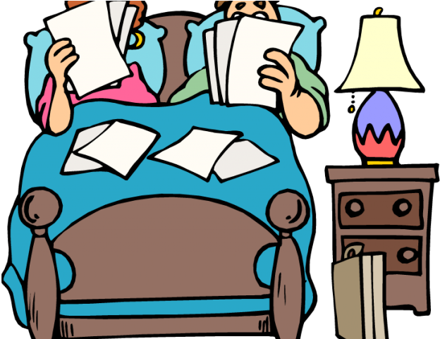 Cartoon Clipart Hospital - Cartoon Two People In Bed (640x480)