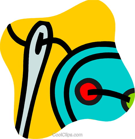 Sewing Needles Royalty Free Vector Clip Art Illustration - Sewing Needles Royalty Free Vector Clip Art Illustration (468x480)