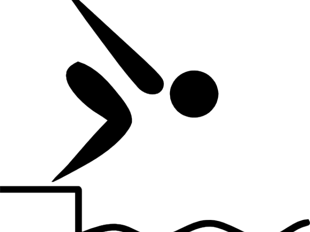 Swimming Clipart Olympics - Swimming Pictogram (640x480)