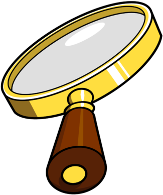 Magnifying Glass - Bible Clip Art (339x400)