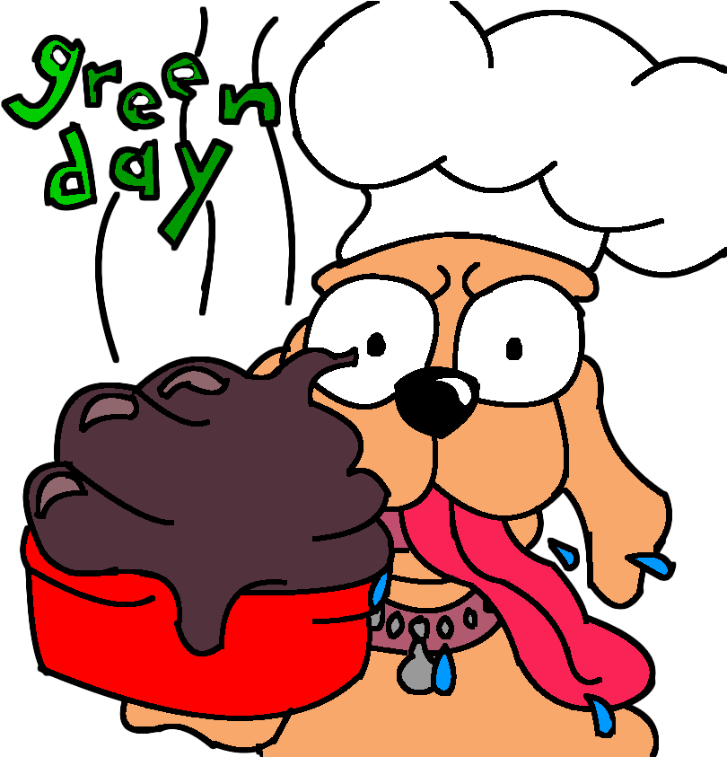 Eating Shit By Fiifiemo - Green Day Dookie Dog (816x842)