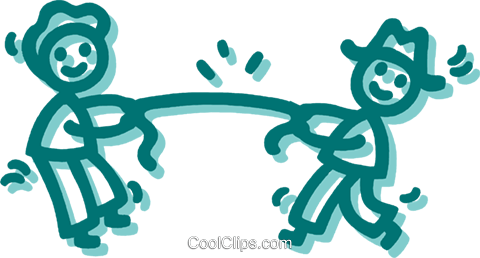 Man And Woman Having Tug Of War Royalty Free Vector - Graphic Design (480x258)