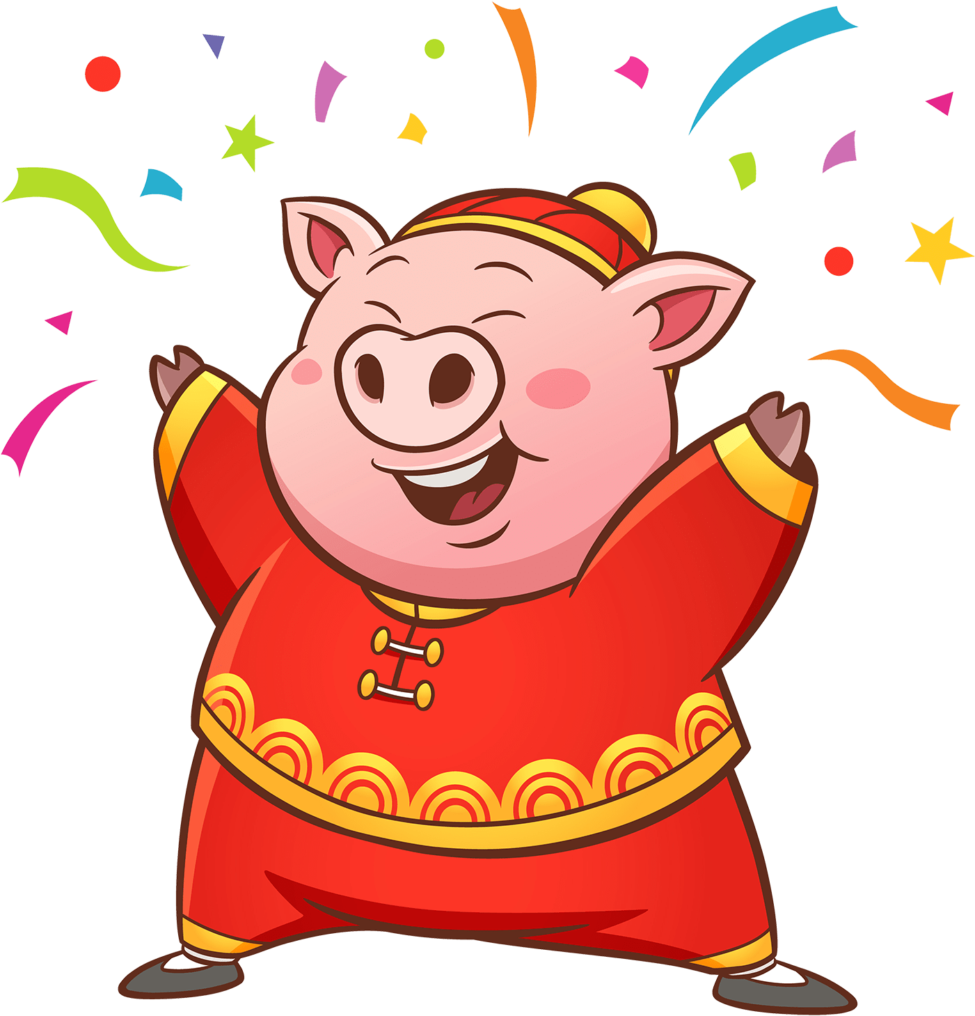 Have You Been Hearing The Traditional Chinese New Year - Pig Vector Png (1500x1500)