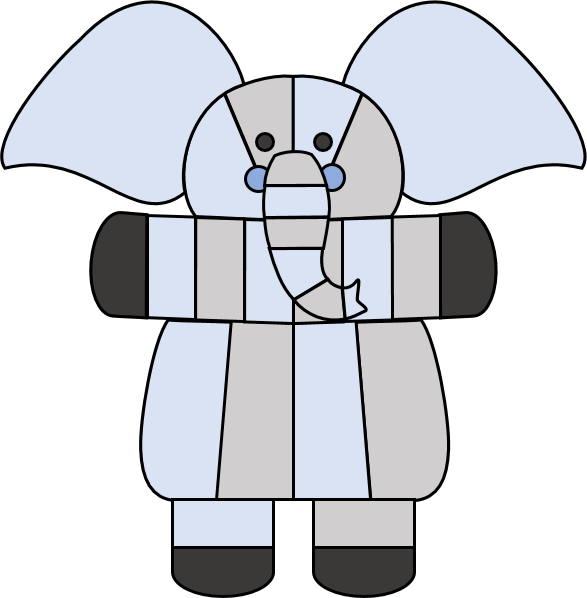 Bahamas Clipart Elephant - Cartoon (587x598)