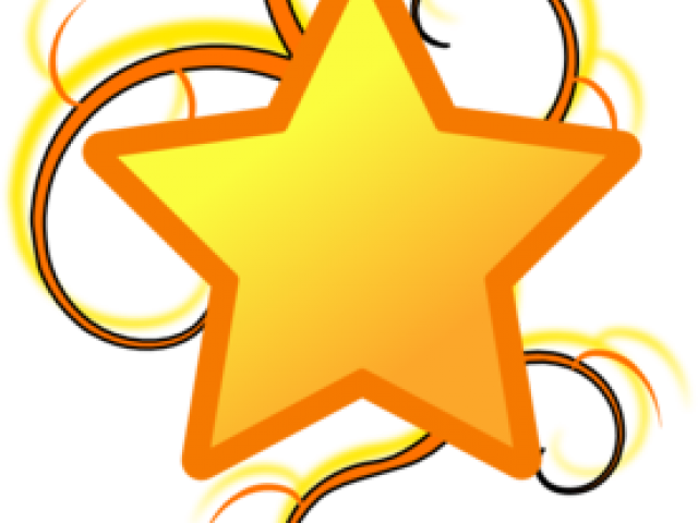 Vector Swirl Clipart Star - Vector Swirl Clipart Star (640x480)