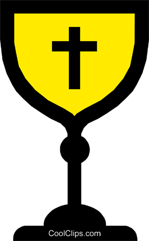Symbol Of A Chalice Royalty Free Vector Clip Art Illustration - Chalice And Cross Vector (298x480)