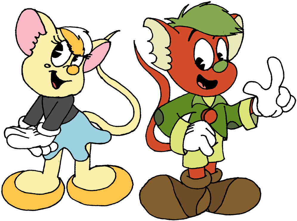 Chalice And Mac Apple As Mice By Grishamanimation1 - Cartoon (1024x768)