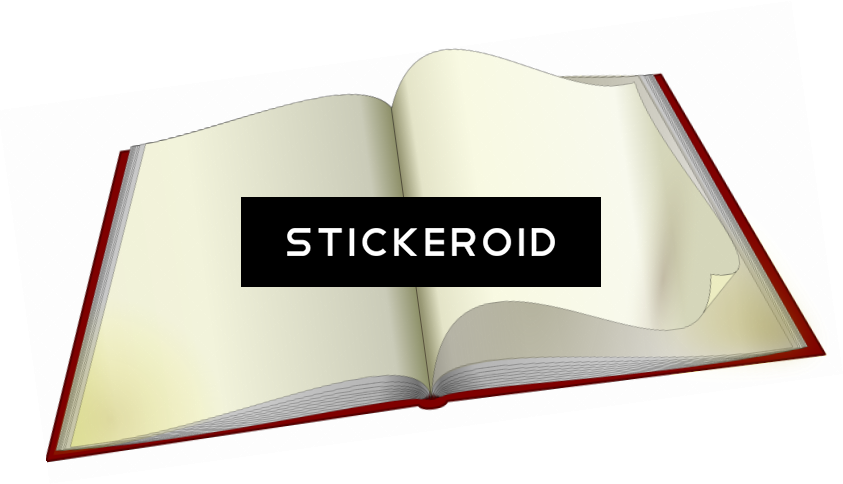 Clip Art Open Book Pages - Book (843x484)