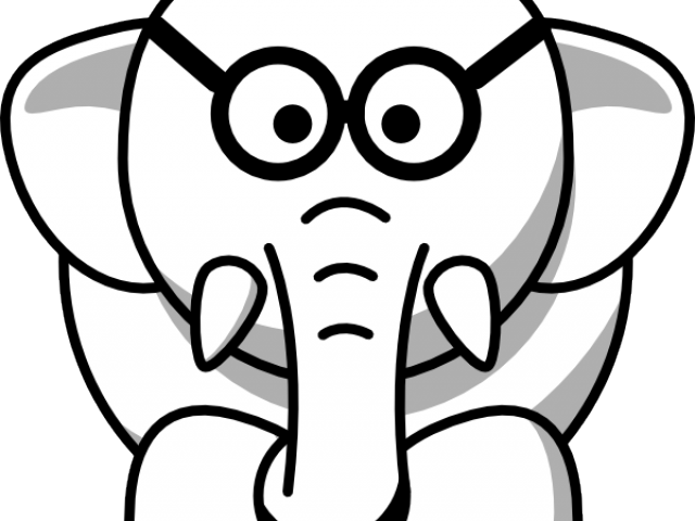 Drawing Clipart Elephant - Clip Art Images Of Animals (640x480)