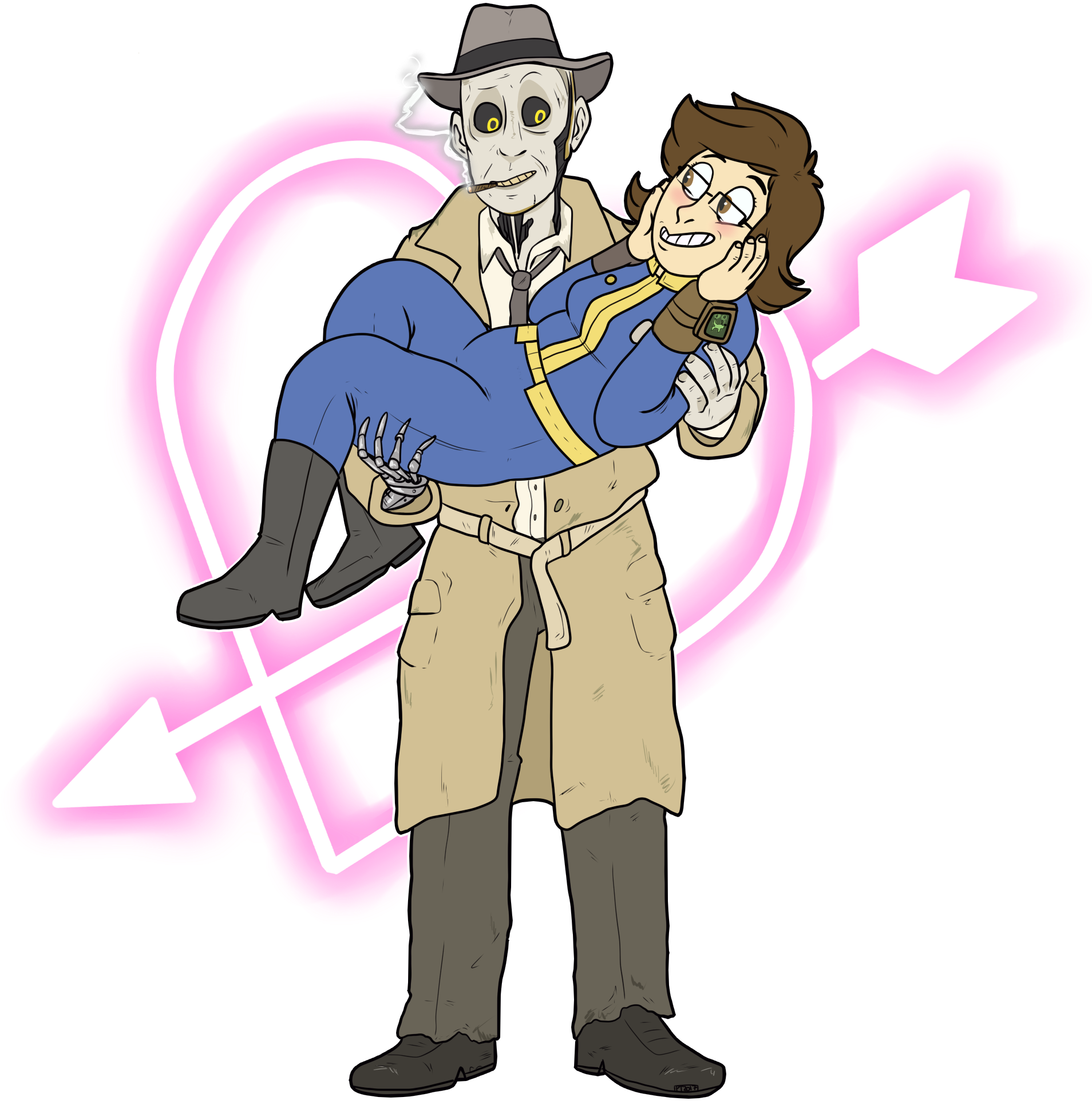 My Boi Nick - Synth Fallout 4 Fan Art (2000x2000)