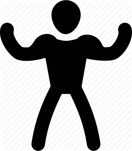 449 X 512 6 - Strong Man Icon (449x512)
