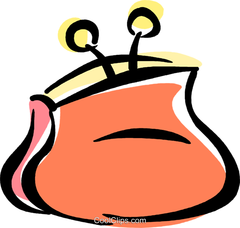 Change Purse Royalty Free Vector Clip Art Illustration - Clipart Porte Monnaie (480x456)