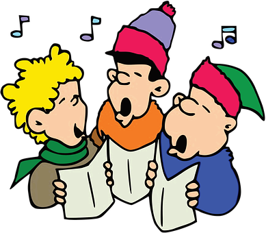 Christmas, Christmas Song, Singers, Boys - Christmas Carolers (389x340)