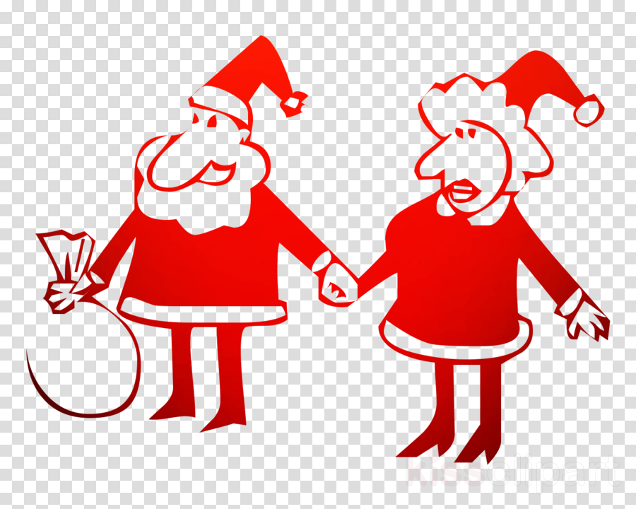 Santa Claus Clipart Santa Claus Mrs - Cartoon (900x720)