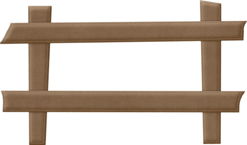 Fence Western Theme, Maria Jose, Clip Art, Scrapbook, - Outdoor Bench (500x294)