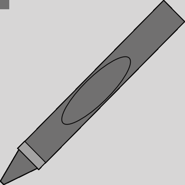 Gray Crayon Clip Art At Clker Gray Crayon Clipart - Gray Crayon Clip Art At Clker Gray Crayon Clipart (600x600)