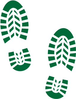 Walking Trails - Printable Shoe Print (425x344)