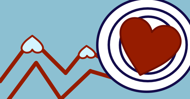 Running Trail Leading To Heart In Target - Heart (627x327)