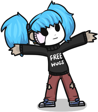 Small - Sally Face Free Hugs (400x380)
